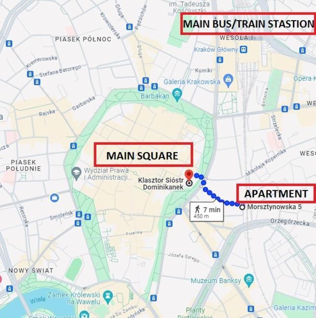 Stylish 2 Bedroom Apartment Morsztynowska Street Krakow Luaran gambar